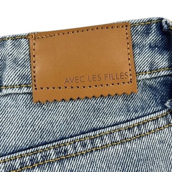 Avec Les Filles Distressed Mom Jeans Mid Rise Women’s Size 29 NWT - Picture 4 of 15